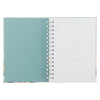 Let the Power, Love, and a Sound Mind Mint Floral Spiral Journal – 2 Timothy 1:7