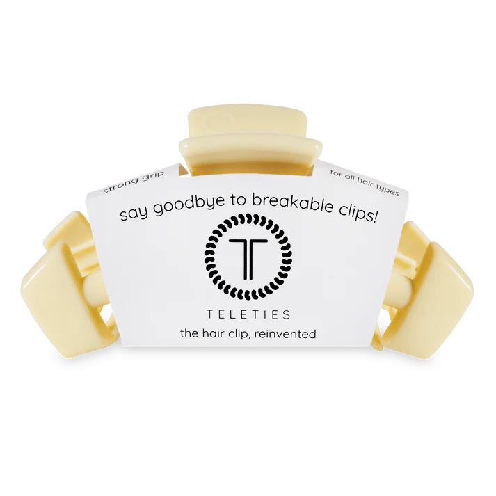 Teleties - Classic Butter Yellow Large Hair Clip