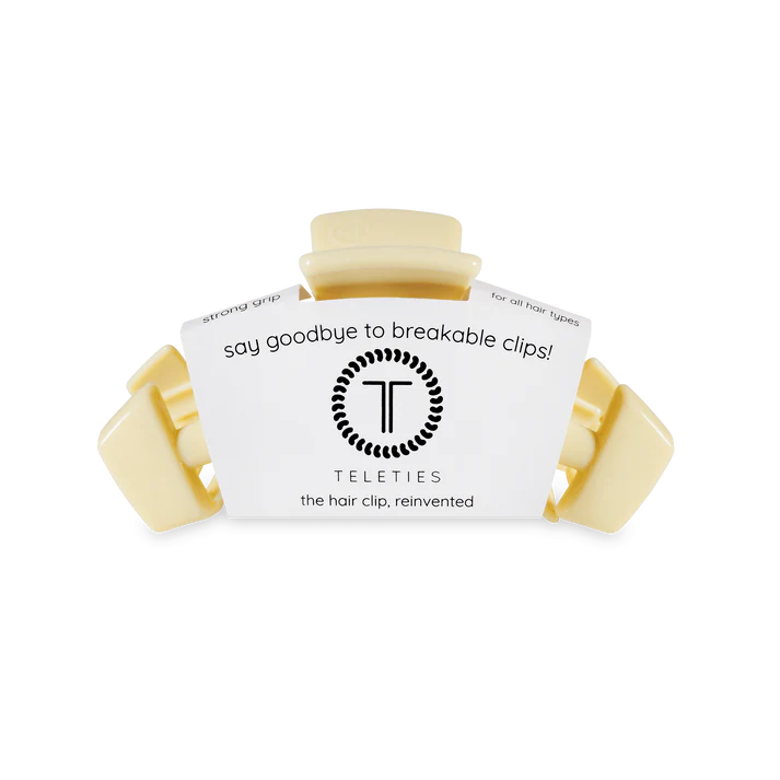 Teleties - Classic Butter Yellow Medium Hair Clip