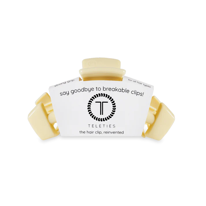 Teleties - Classic Butter Yellow Small Hair Clip