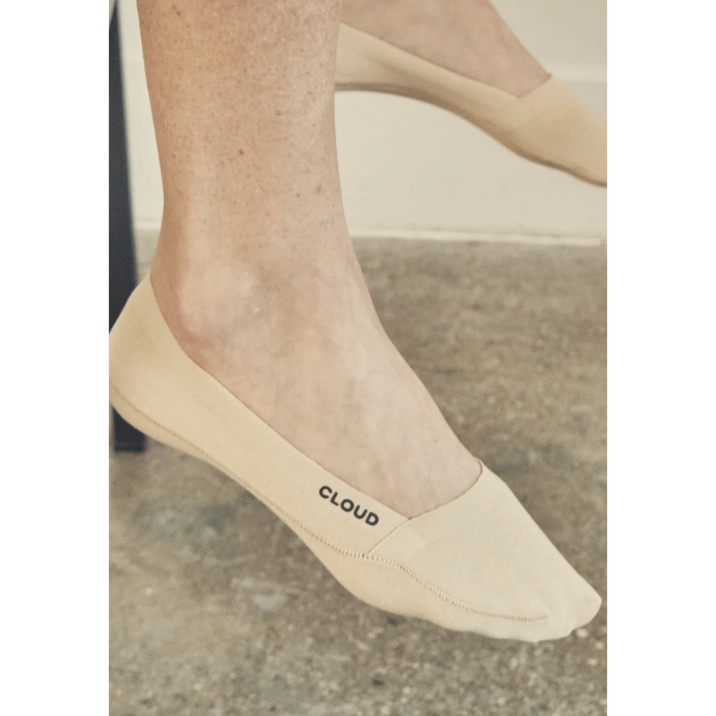 Cloud No Show Low Cut Socks - Beige