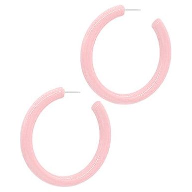 Color Coated Acrylic Hoops - Tapioca