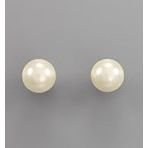 Pearl Stud Earrings - 10mm