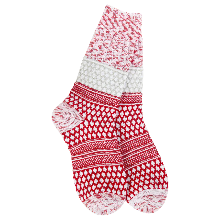 Weekend Ragg Crew Sock - Peppermint Multi