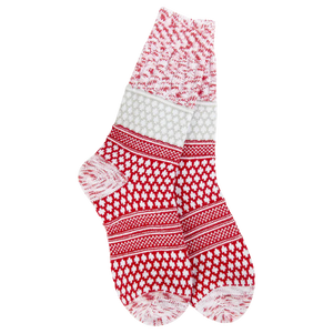 Weekend Ragg Crew Sock - Peppermint Multi