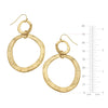 Susan Shaw Double Gold Earrings