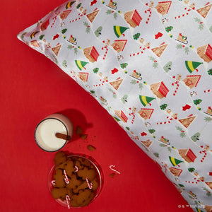Elf x kitsch Satin Pillowcase - Periwinkle Christmas