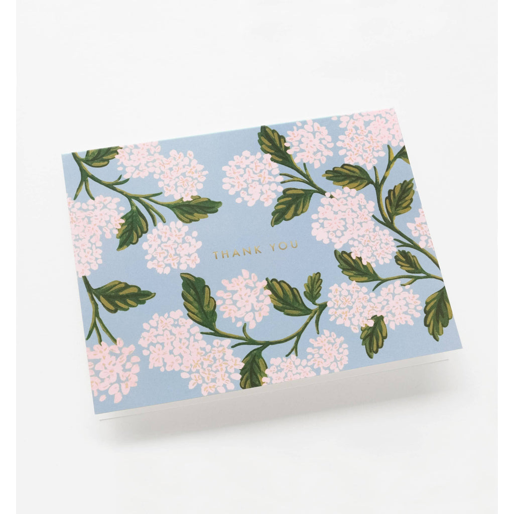 Rifle Paper Hydrangea Thank You Card