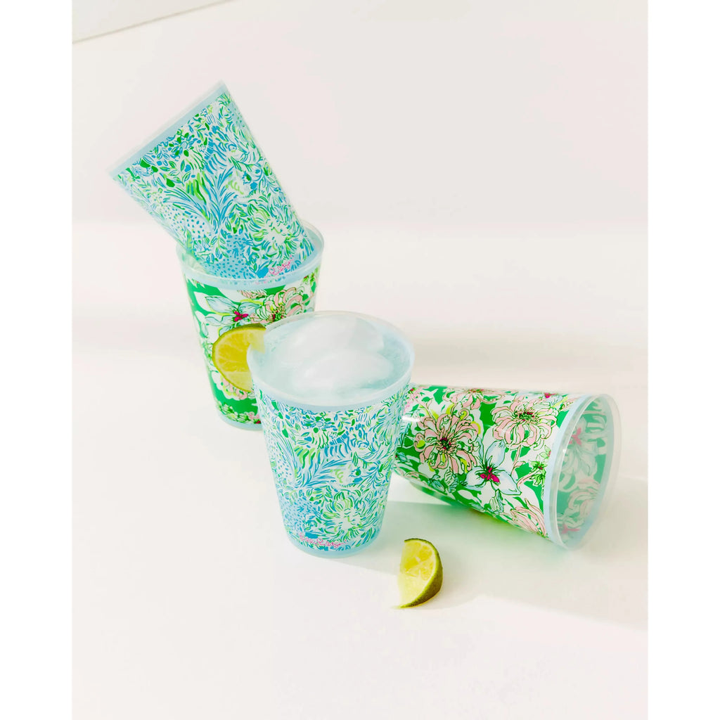 Lilly Pulitzer Pool Cups - Dandy Lions/Blossom Views