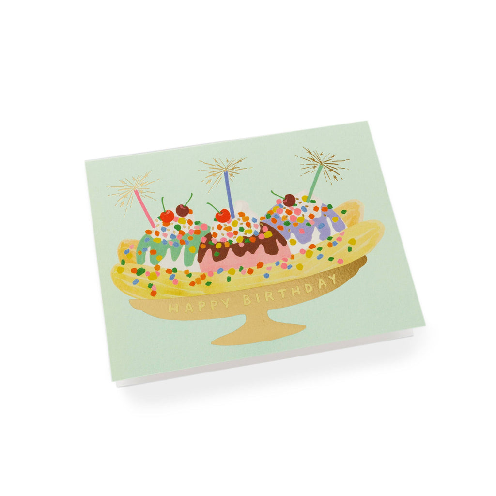 Rifle Paper Banana Split Birthday Card