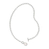 KENDRA SCOTT DAPHNE LINK AND CHAIN NECKLACE SILVER IVORY MOTHER OF PEARL