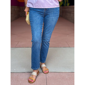 Dear John Blaire High Rise Straight Leg Jean - South Bay