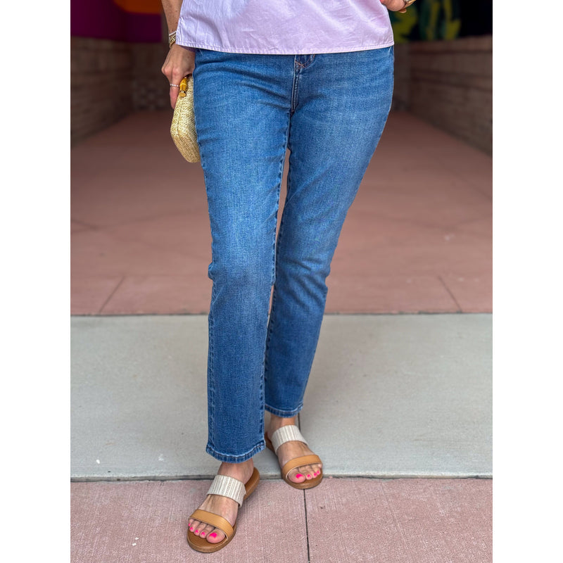 Dear John Blaire High Rise Straight Leg Jean - South Bay