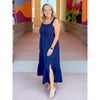 Dear John Chasity Novelty Crochet Midi Dress - Black Iris