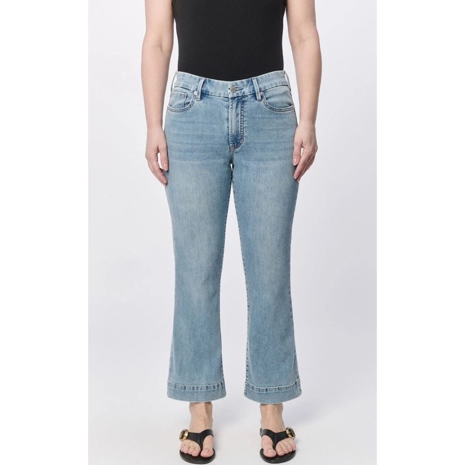 Dear John Jeanne Mid Rise Flare Jeans - Light Wash