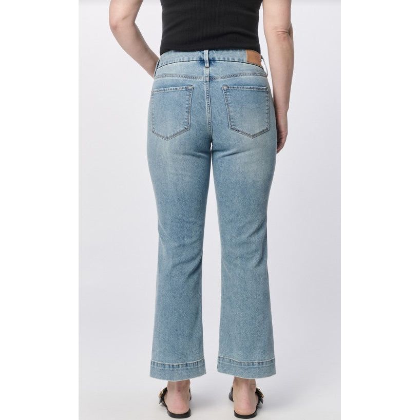 Dear John Jeanne Mid Rise Flare Jeans - Light Wash