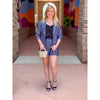 Lauren Back Elastic Shorts - Denim Blue