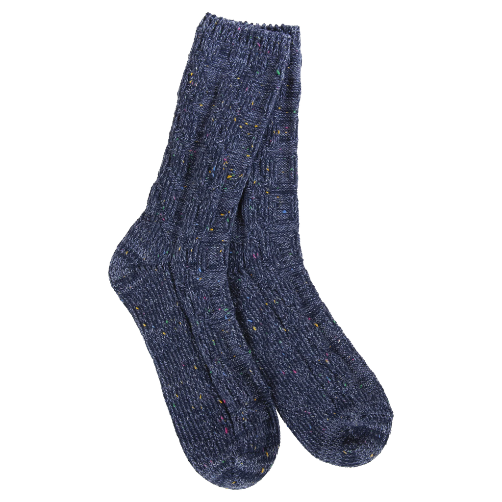 Weekend Ragg Crew Sock - Denim Confetti