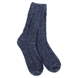 Weekend Ragg Crew Sock - Denim Confetti