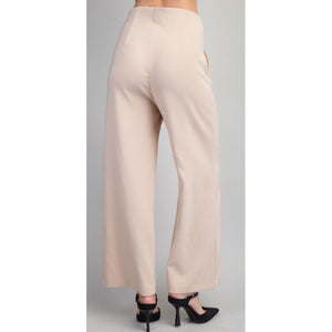 Derica High Waist Pants - Beige