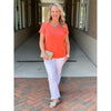 Grace and Lace True Fit Perfect Pocket Tee - Apricot