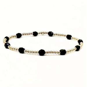 Erin Gray Key West Gold-Filled and Waterproof Bracelet - Black
