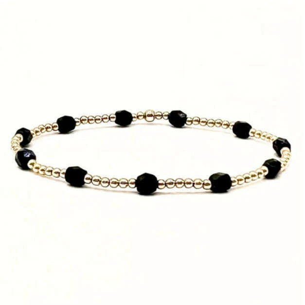 Erin Gray Key West Gold-Filled and Waterproof Bracelet - Black