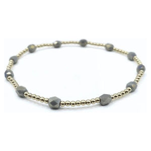 Erin Gray Key West Gold-Filled and Waterproof Bracelet - Gray