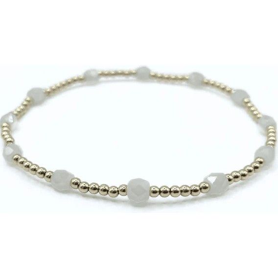 Erin Gray Key West Gold-Filled and Waterproof Bracelet - Winter White