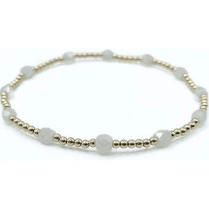 Erin Gray Key West Gold-Filled and Waterproof Bracelet - Winter White
