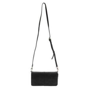 Everly Organizer Flap Crossbody - Black