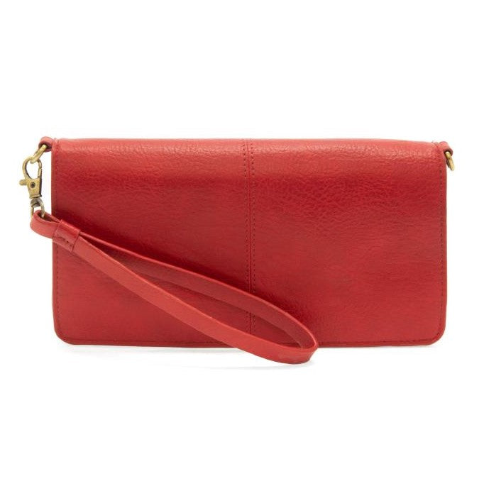 Everly Organizer Flap Crossbody - Red