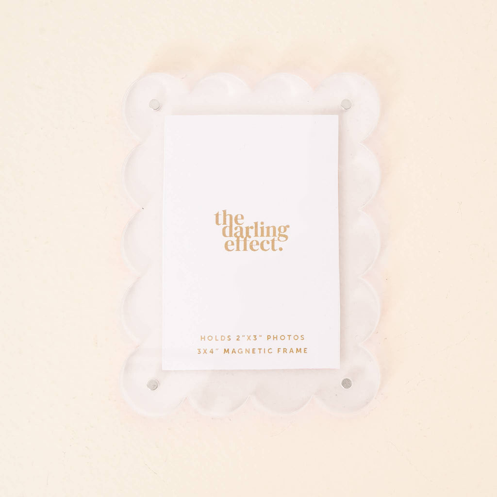 Mini Acrylic Picture Frame Magnet - Clear