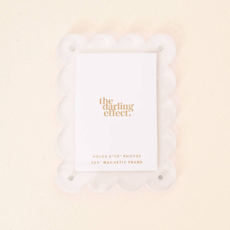 Mini Acrylic Picture Frame Magnet - Clear