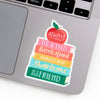 Affirmations Book Stack Decal Sticker