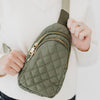 Pinelope Puffer Bum Bag - Olive