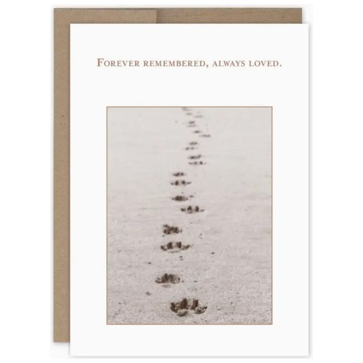 Forever Remembered Pet Sympathy Card