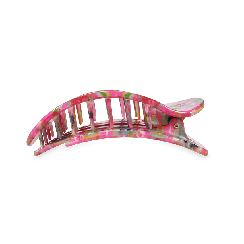 Teleties Fuchsia Dream Medium Flat Round Hair Clip