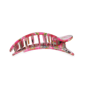 Teleties Fuchsia Dream Medium Flat Round Hair Clip