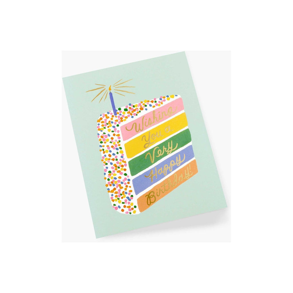 Rifle Paper Birthday Cake Slice Card