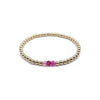 Gemma Bracelet in Raspberry - Gold