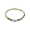 Gemma Bracelet in Sky Blue - Gold