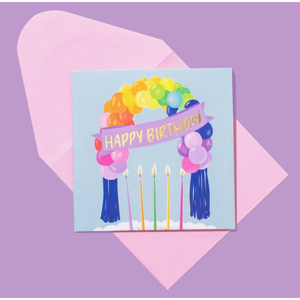 Gift Enclosure Card - Happy Birthday Balloons