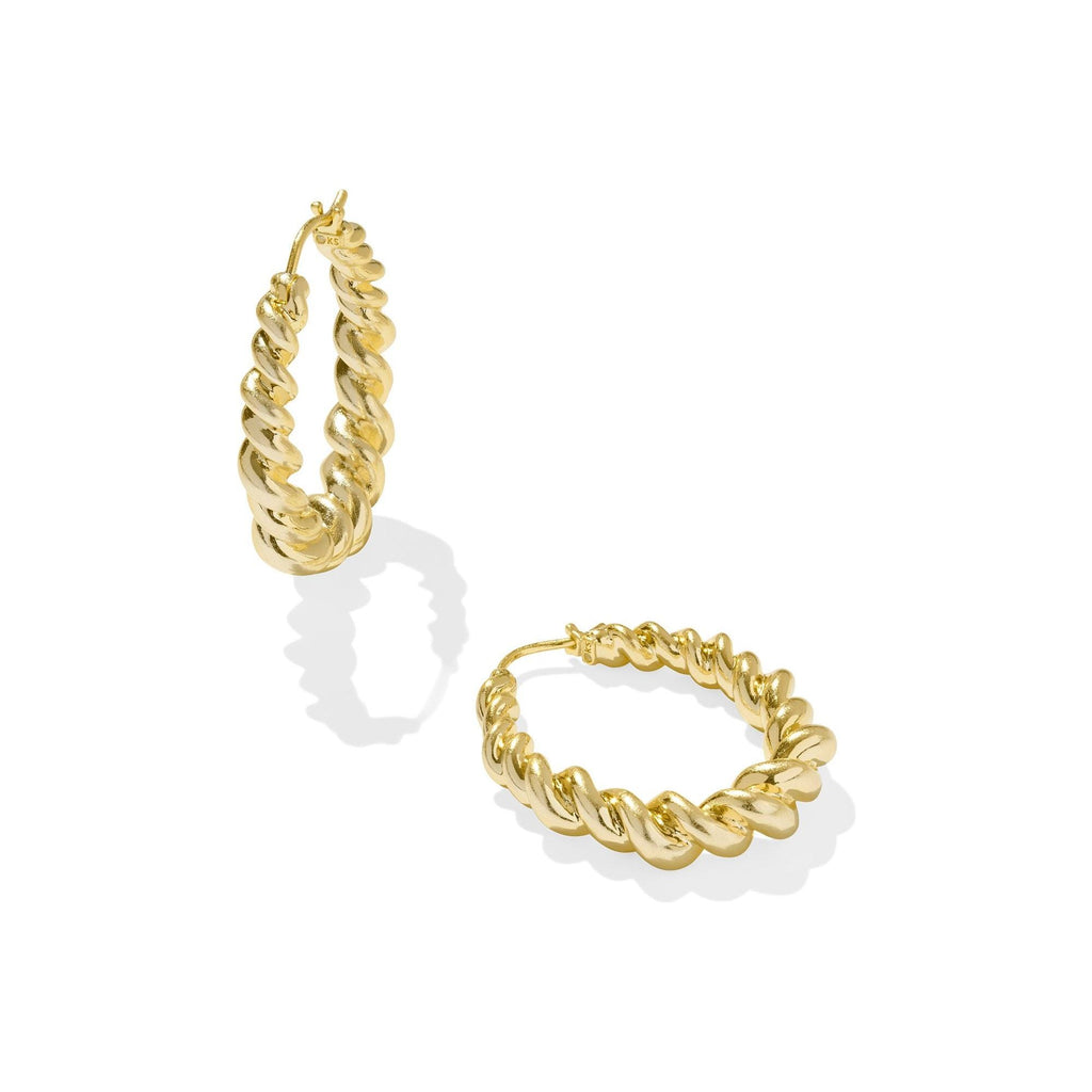 KENDRA SCOTT HAISLEY HOOP EARRINGS GOLD