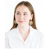 Susan Shaw Gold Medallion Cut Out Earrings