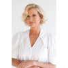 Susan Shaw Gold Oyster Shell with Genuine Freshwater Pearl Earrings