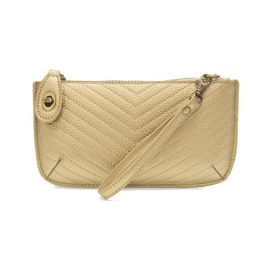 Joy Crossbody Wristlet - Gold Quilted