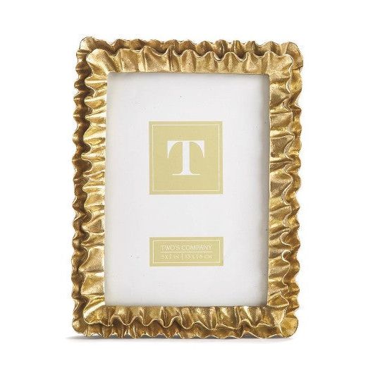 Gold Ruffle Photo Frame - 5"x7"