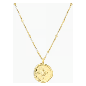 gorjana Compass Coin Necklace - Gold