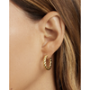 classic gold hoop earring